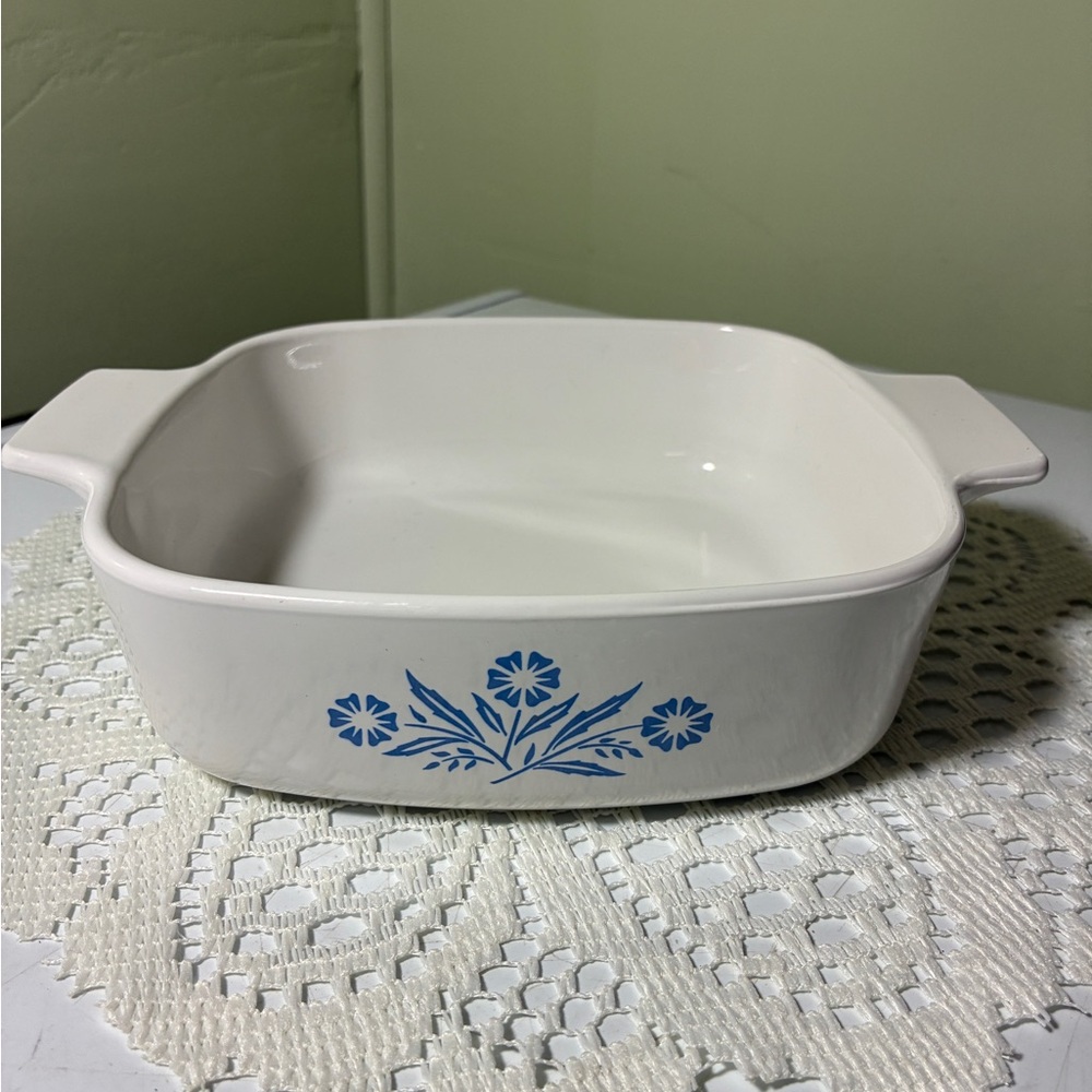 Vtg Blue Cornflower Corning Ware A-1-B Casserole Baking Dish 1Qt Corningware USA